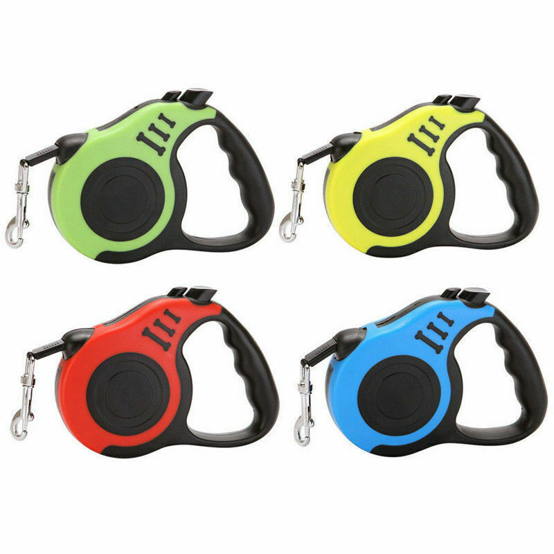 16.5FT Automatic Retractable Dog Leash Pet Collar Automatic Walking