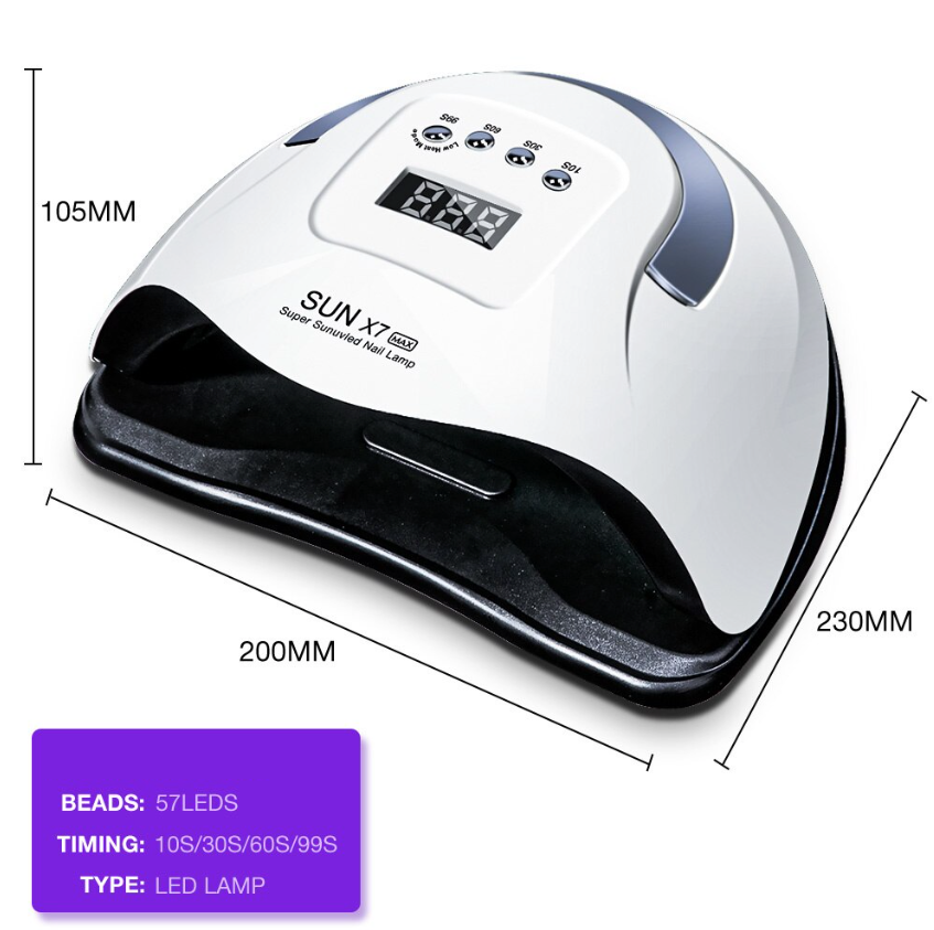 220W Nail Dryer LED Lamp UV Light Polish Gel Curing Machine Electric