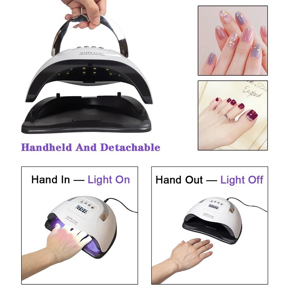 220W Nail Dryer LED Lamp UV Light Polish Gel Curing Machine Electric