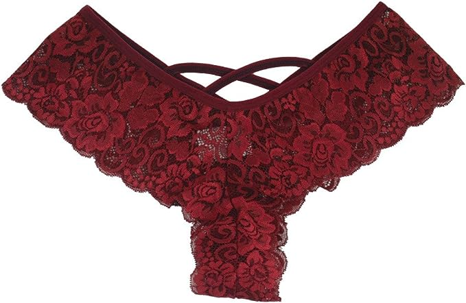 4 Pack Women Sexy Lace Underwear Lingerie Panties G-String Brief Thong