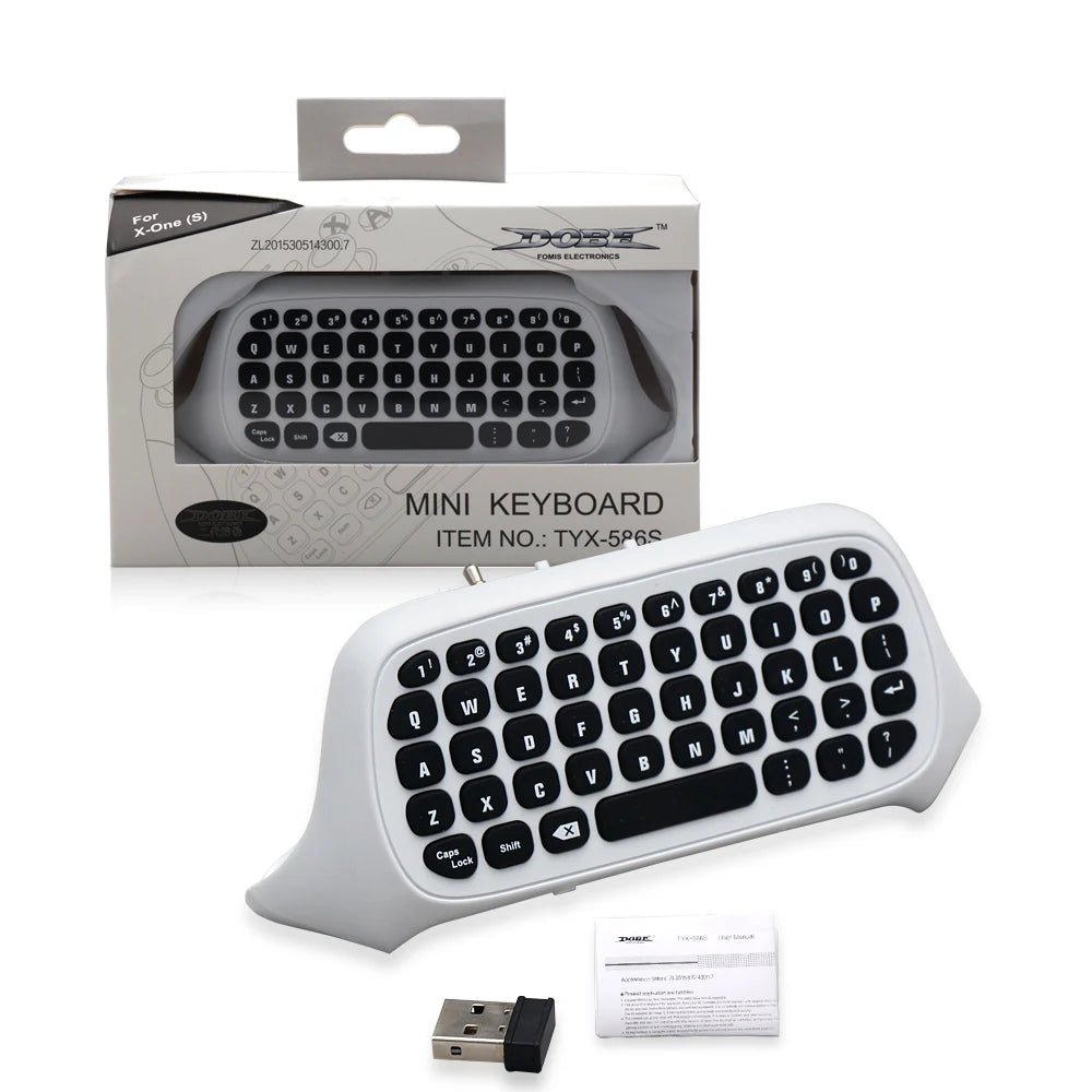 Wireless Chatpad Bluetooth Gaming Keypad Controller Keyboard Built-in Speaker,3.5mm Audio Jack for Xbox Series X/S/One/One S