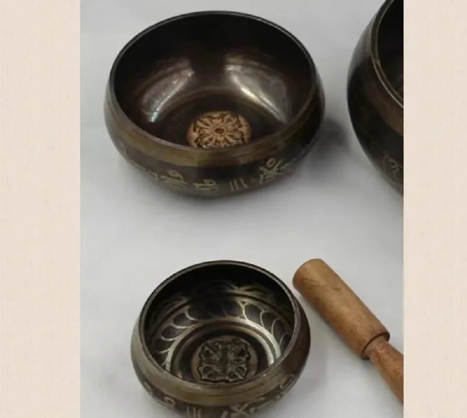 Tibetan Singing Bowl Sound Healing Therapy Instruments Yoga Meditation Massage Handmade Chanting Bowl Buddhist Religion Supplies