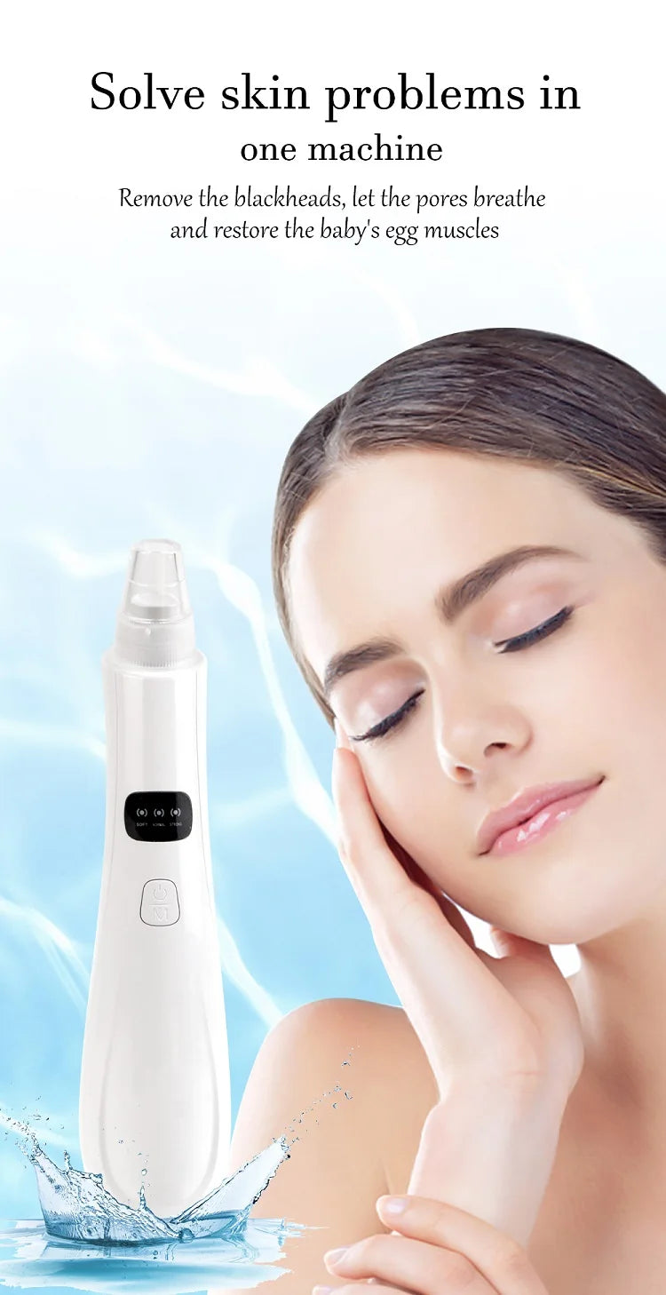 In Stock Fast Drop Shipping 3 Suction Mode Face Cleansing Beauty Machine Dead Skin Remover Face Vacuum Blackhead Removal Skin