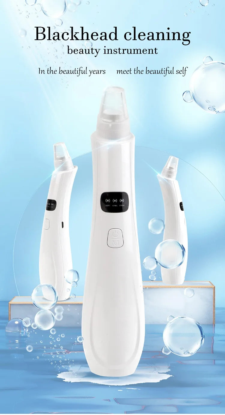 In Stock Fast Drop Shipping 3 Suction Mode Face Cleansing Beauty Machine Dead Skin Remover Face Vacuum Blackhead Removal Skin