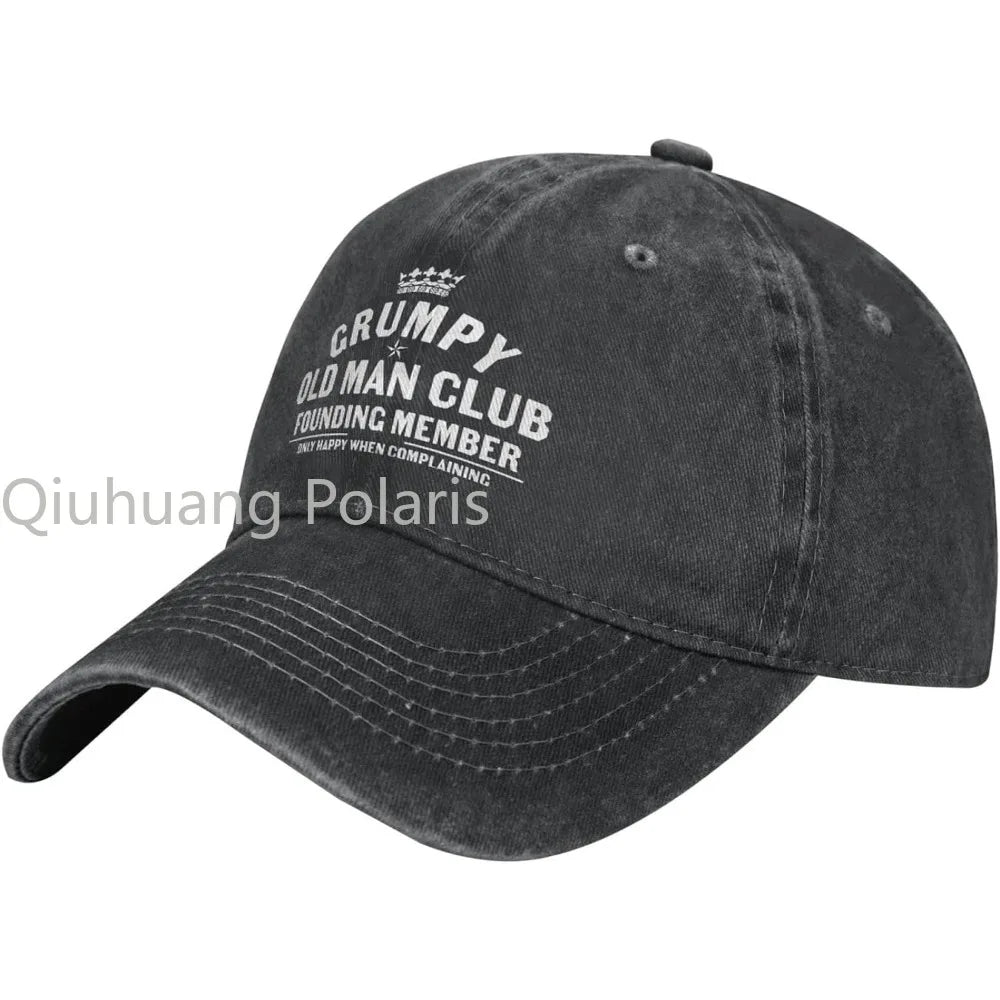 Grumpys Old Man Hat for Women Baseball Cap Graphic Hats