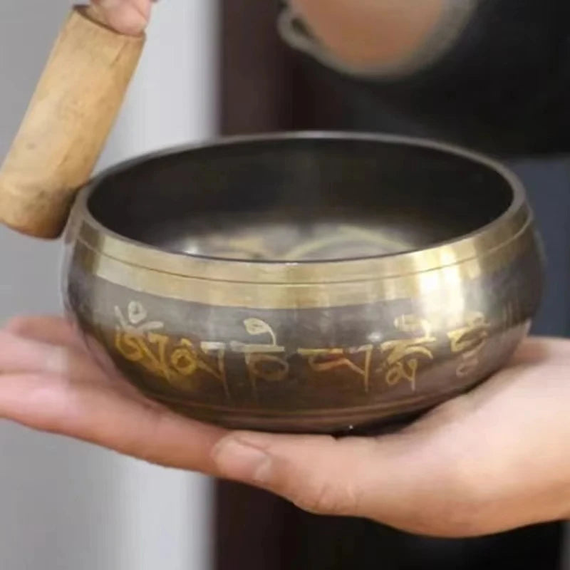 Tibetan Singing Bowl Sound Healing Therapy Instruments Yoga Meditation Massage Handmade Chanting Bowl Buddhist Religion Supplies