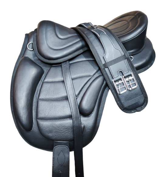 Treeless Freemax Synthetic English Horse Saddles Size 15" to 18" Inch